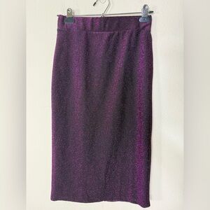 Wild Fable Shimmering Purple Pencil Skirt